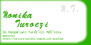 monika turoczi business card