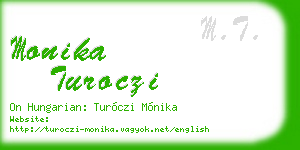 monika turoczi business card